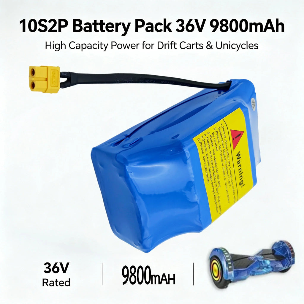 36V 9800mAh Li-Ion Battery Pack for Hoverboard & Scooter Li-Ion Battery Pack HIP