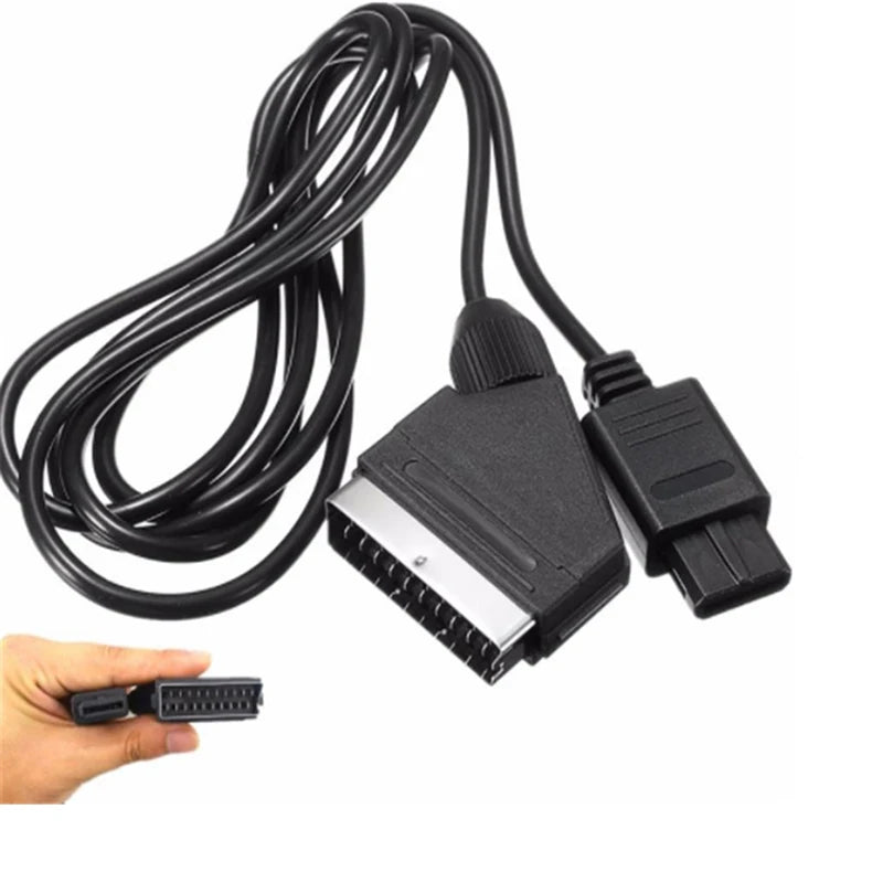 RGB SCART AV Cable 1.8M for N64, GameCube & Super Famicom Gaming AV Cable HIP