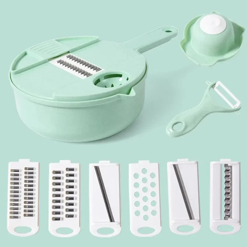 Multifunctional Vegetable Chopper & Manual Shredder | 3 Colors Vegetable Chopper Grater HIP