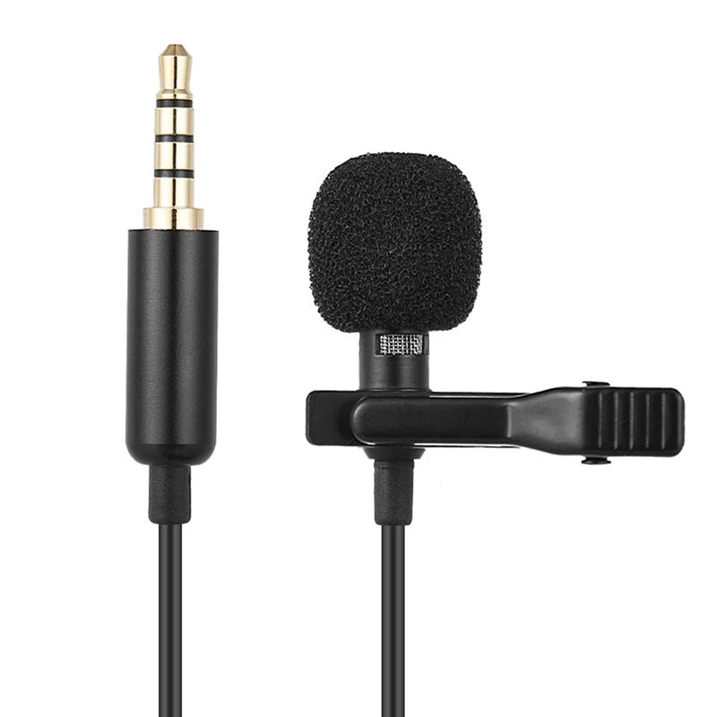 Mini Lavalier Clip-On Condenser Mic – USB, 3.5mm & Type-C Lavalier Microphone HIP