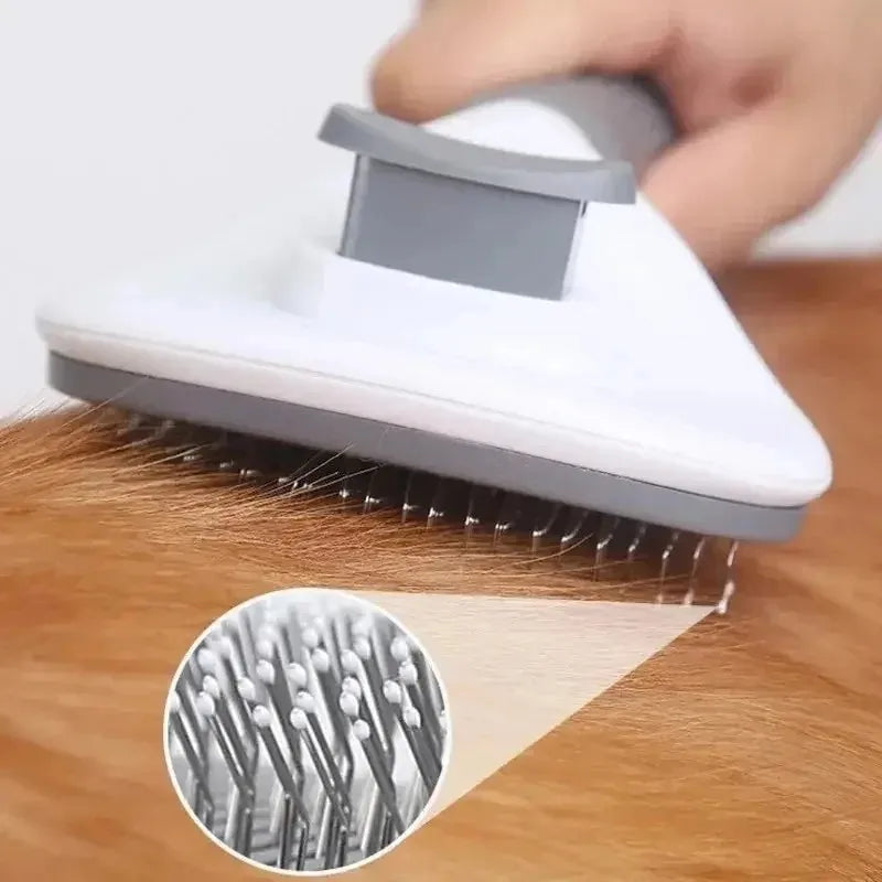One-Click Self-Cleaning Pet Slicker Brush for Dogs & Cats Pet Grooming Brush HIP