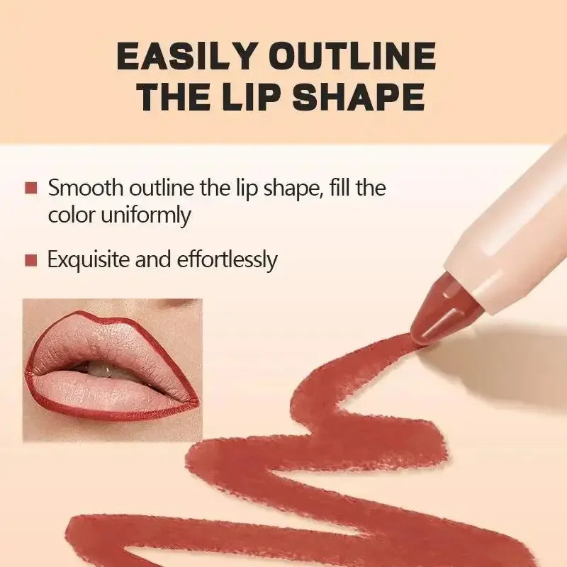 LACHAVA Ultra Matte Waterproof Lip Liner – 8 Shades Lip Liner Pen HIP