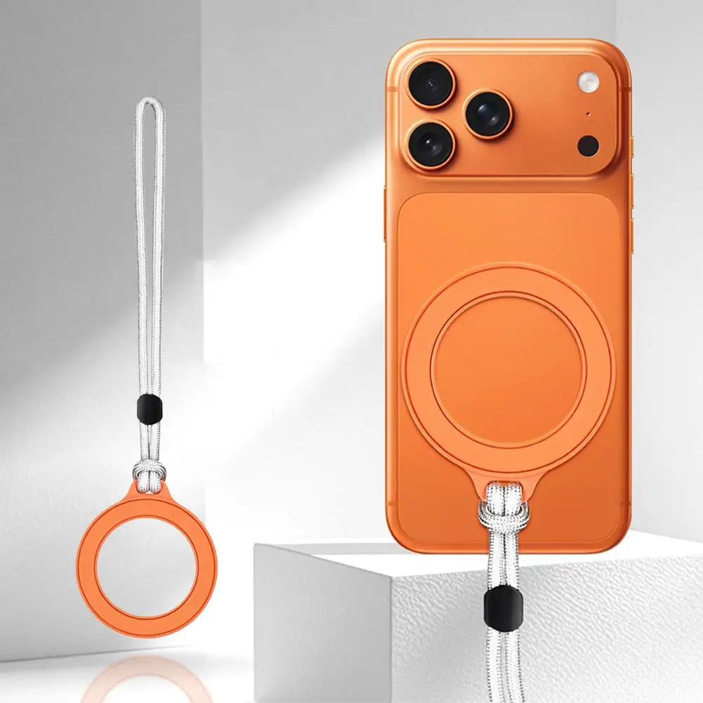 Universal Mobile Phone Magnetic Ring Lanyard Detachable Phone Charm Magnet Ring Wirst Adjustable Bag Strap for iPhone HIP