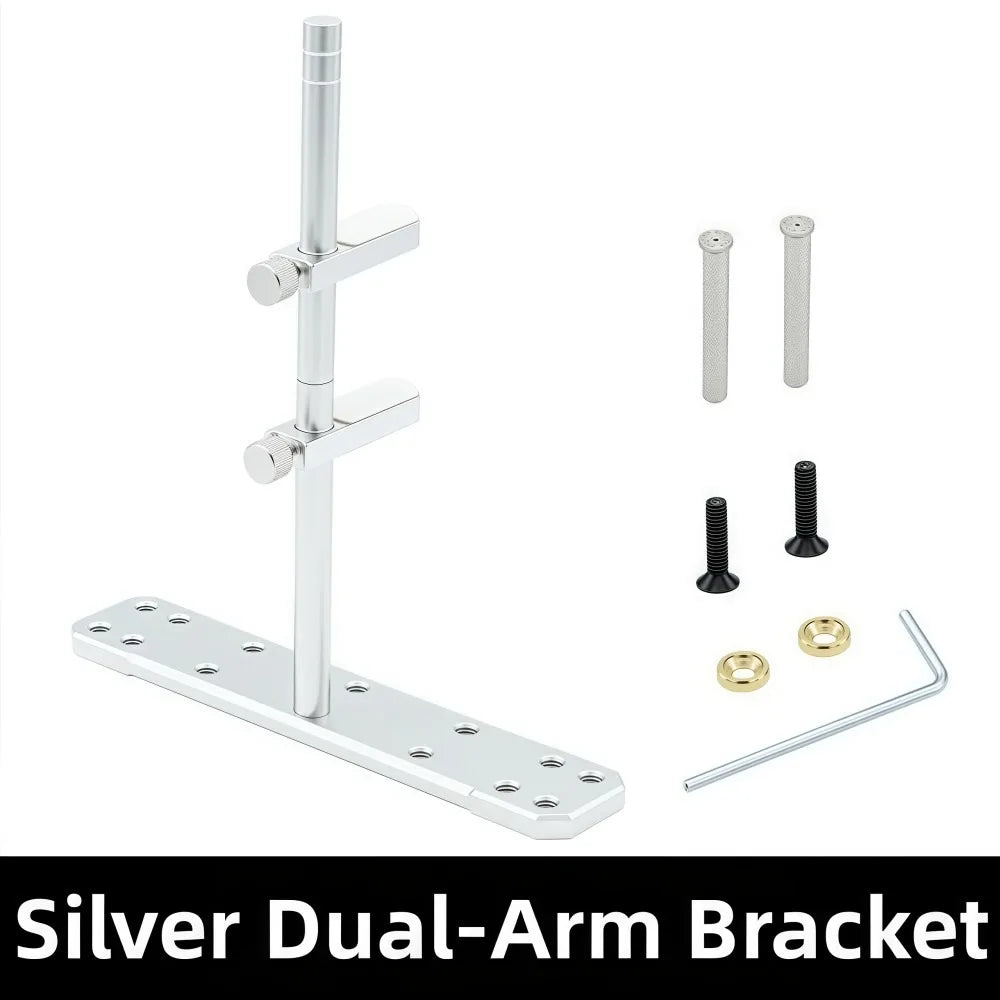 Adjustable All-Aluminum GPU Holder & Graphics Card Bracket GPU Support Bracket HIP Silver