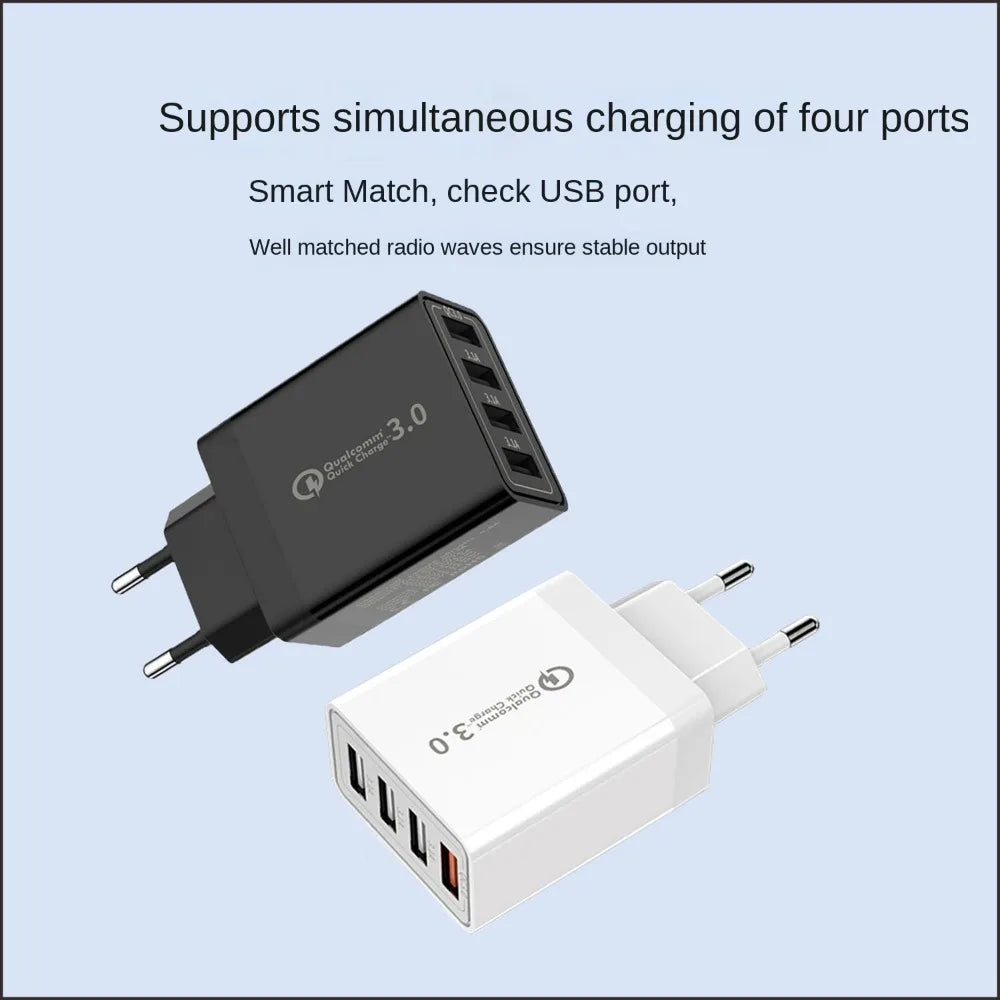 SEamopar QC 3.0 USB Wall Charger – EU/US Plug | Fast Charge USB Wall Charger HIP