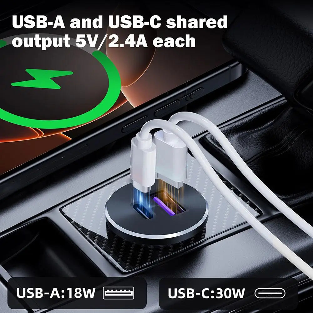 12V/24V RV USB Outlet All-Aluminum 30W PD3.0 & 18W QC3.0 Fast Charger Ports for RV Camper Trailer Truck Boat Golf HIP