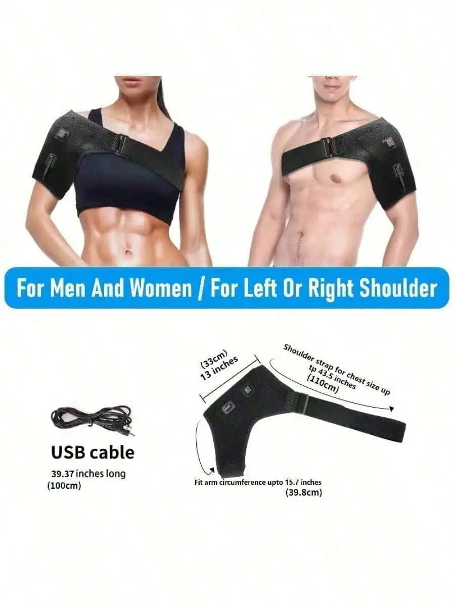 Wearable Heated Shoulder & Neck Massager – 3 Heat Levels Shoulder Neck Massager HIP