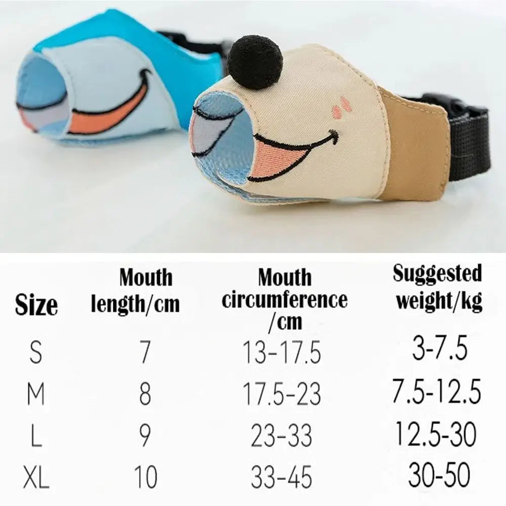 Soft Adjustable Breathable Dog Muzzle – Anti-Bite & Bark Dog Muzzle HIP