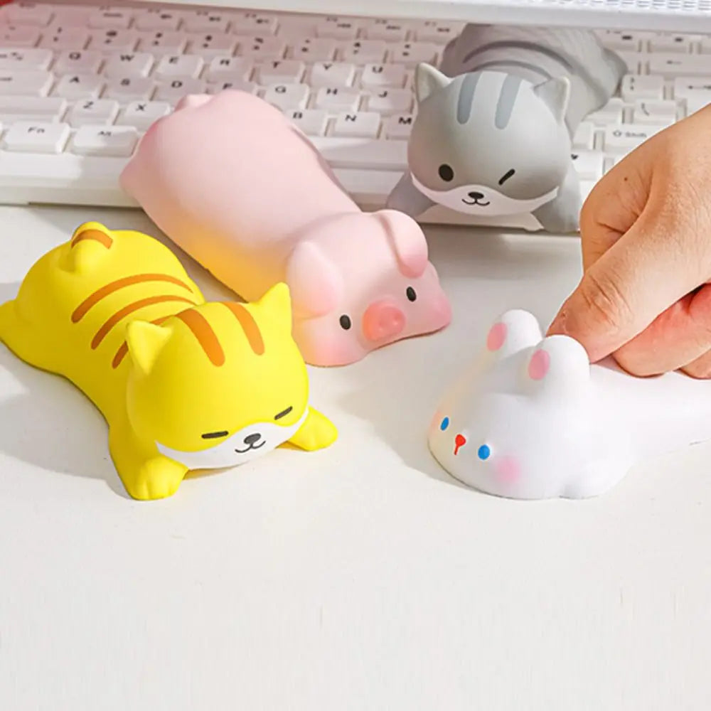 Kawaii Animal Memory Foam Wrist Rest – Cute Mouse Pad Support Memory Foam Wrist Rest HIP