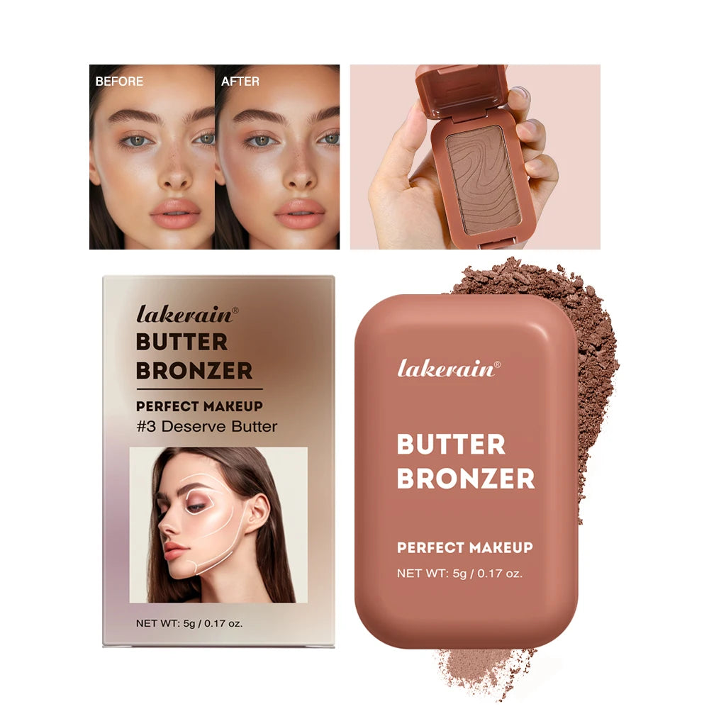 Bronzer Blush Highlights Palette&Brush Makeup Contour Sticks Cosmetics Contouring for Face Shading Palette Powder HIP