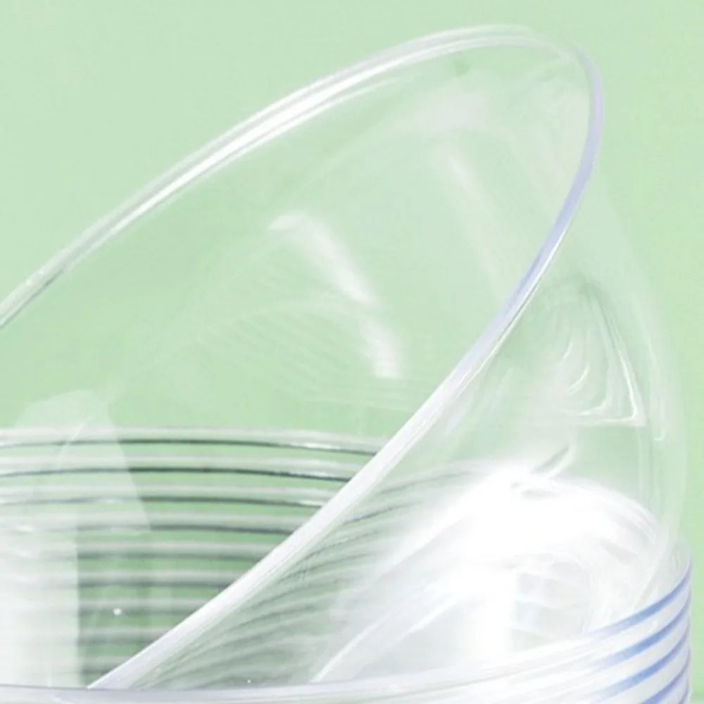 25-Pack Disposable Clear Plastic Bowls – Food Grade Soup Bowls Disposable Plastic Bowls HIP