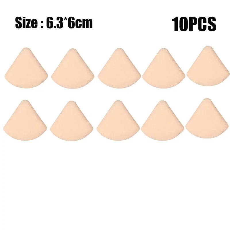 Soft Makeup Sponge Puff Set – Dry & Wet Foundation Blender Makeup Sponge Puff HIP C657-triangle 10pcs