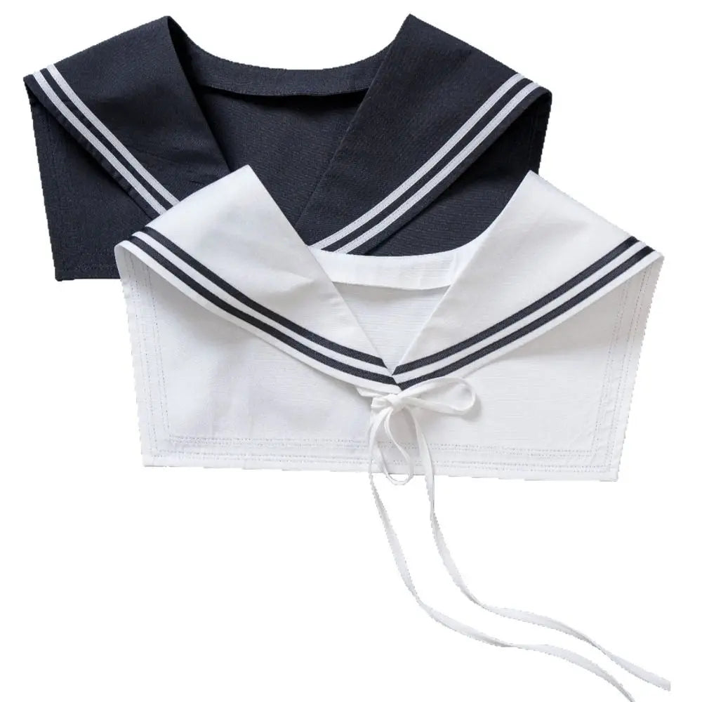 Striped Sailor Fake Collar – Detachable Scarf Shawl Wrap Detachable Fashion Collar HIP