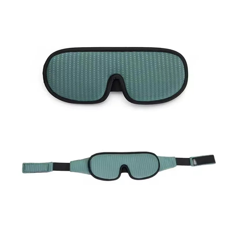 3D Contoured Sleep Mask – Blackout, Breathable & Adjustable Sleep Eye Mask HIP C771-Green 1pcs