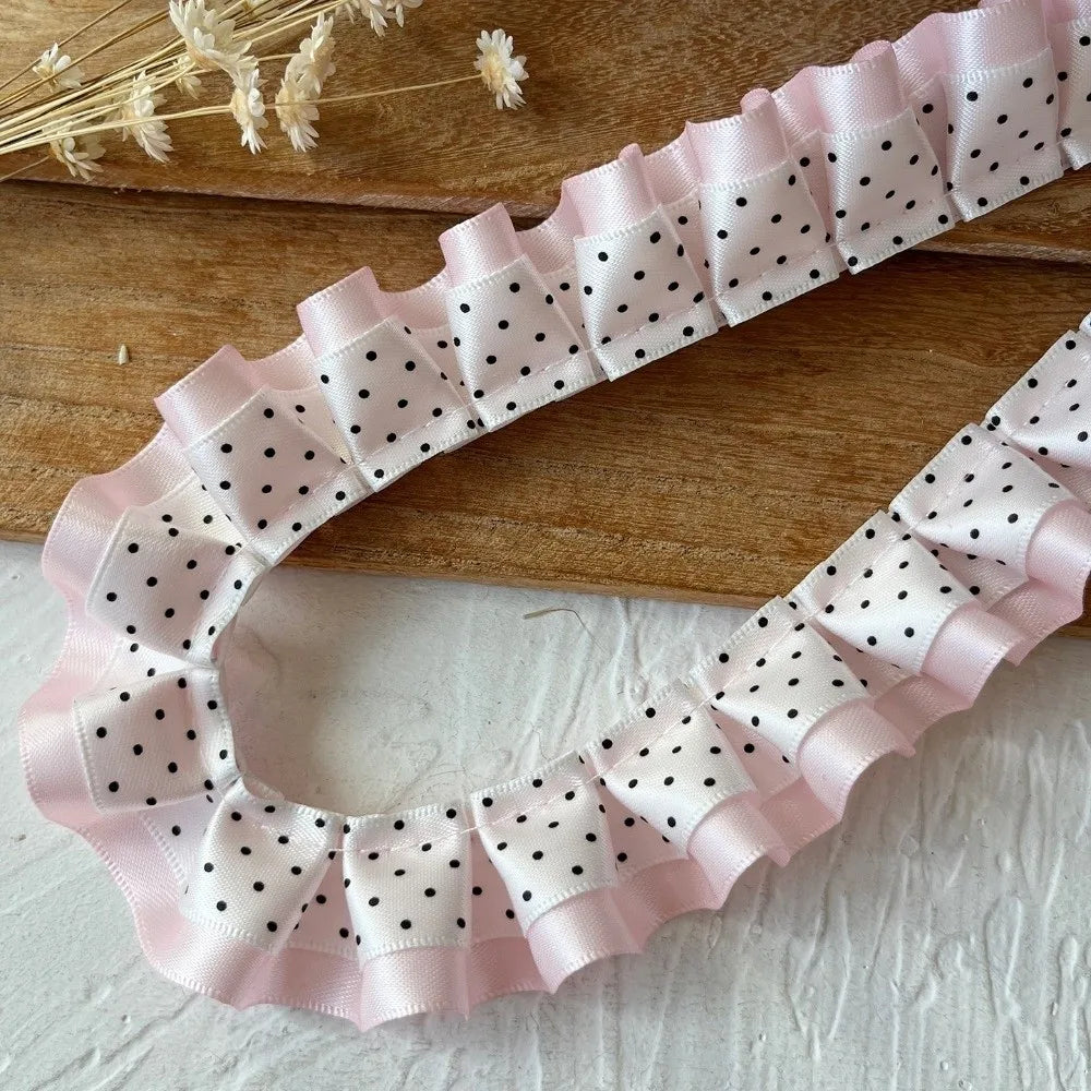 2M Pleated Ribbon Ruffle Trim – DIY Sewing Lolita Craft Ribbon Sewing Trim HIP