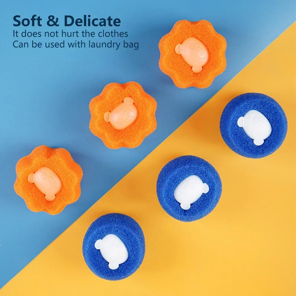 1/5pcs Laundry Ball Hair Remover Washing Machine Pet Clothes Cleaning Balls Fiber Collector Reusable Filtering Ball Lint Catcher HIP