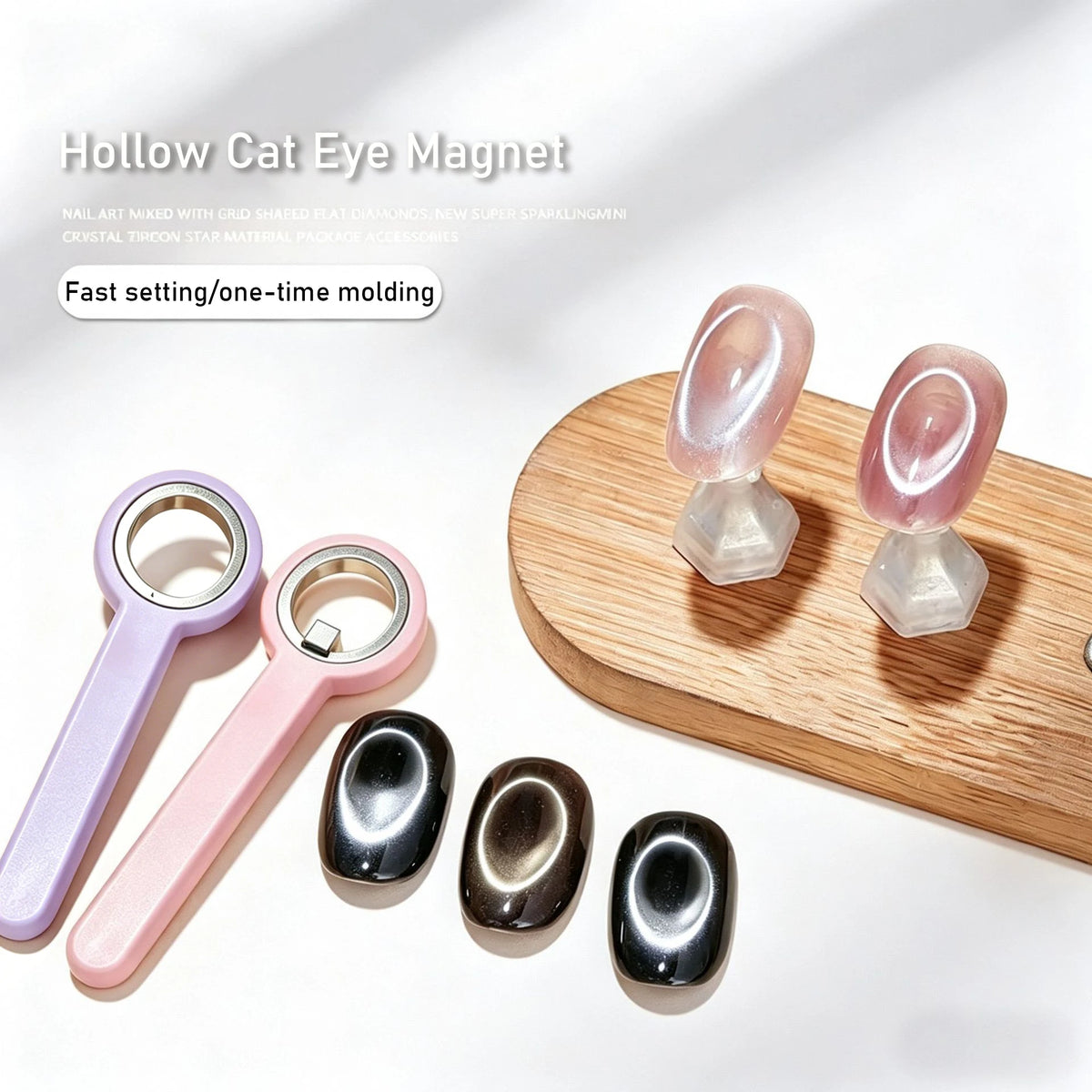 Cat Eye Nail Art Magnet Tool – Black Hole Swirl Design Nail Art Magnet Tool HIP