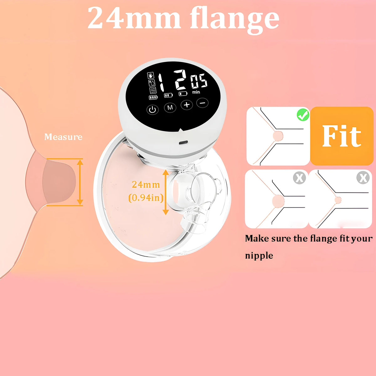 Wearable Hands-Free Electric Breast Pump – Portable USB Wearable Breast Pump HIP