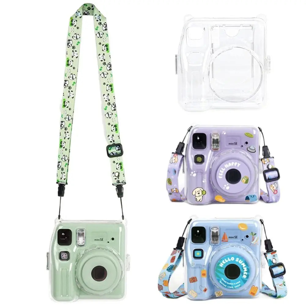 3-in-1 Clear Case & Strap for Fujifilm Instax Mini SE Camera Protective Case HIP