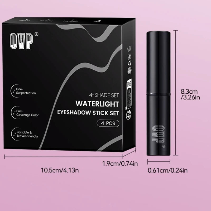 4-Piece Water-Glow Shimmer Eyeshadow Stick Set | HIP Eyeshadow Stick Set HIP