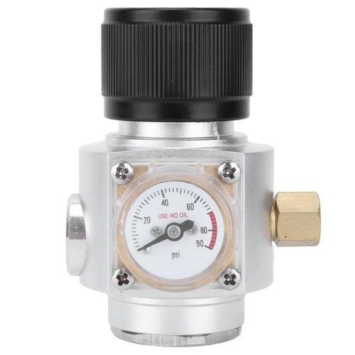 0-90PSI CO2 Regulator 3/8in Stainless Steel Soda Water Pressure Reducing Valve for Homebrew Pressure Regulator Brewing Accessory HIP