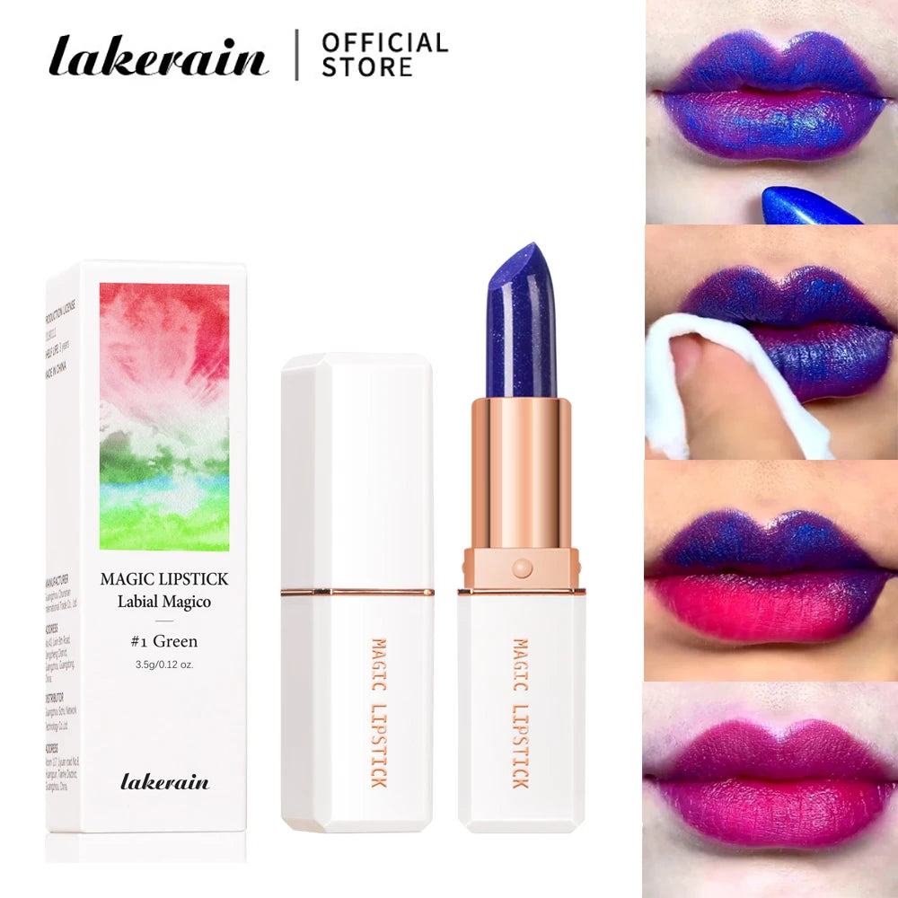 lakerain 6 Colors Magic Lipstick Temperature Color Changing Lip Stain Gloss Moisturizing And Long Lasting Waterproof Lip Balm HIP
