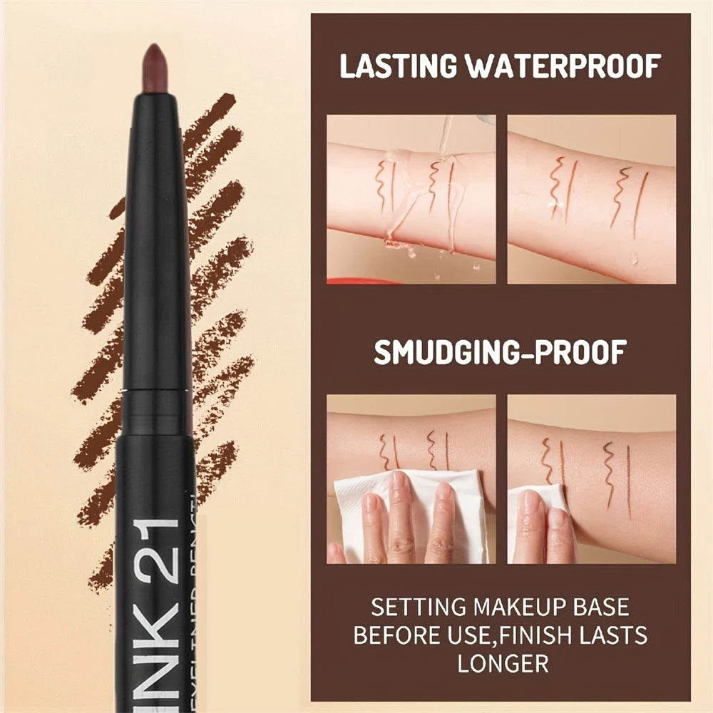 1/2/3pcs Automatic Retractable Eyeliner Gel Pens Smooth Application High-Pigment Matte Waterproof Lasting Under Eye Glue Makeup HIP