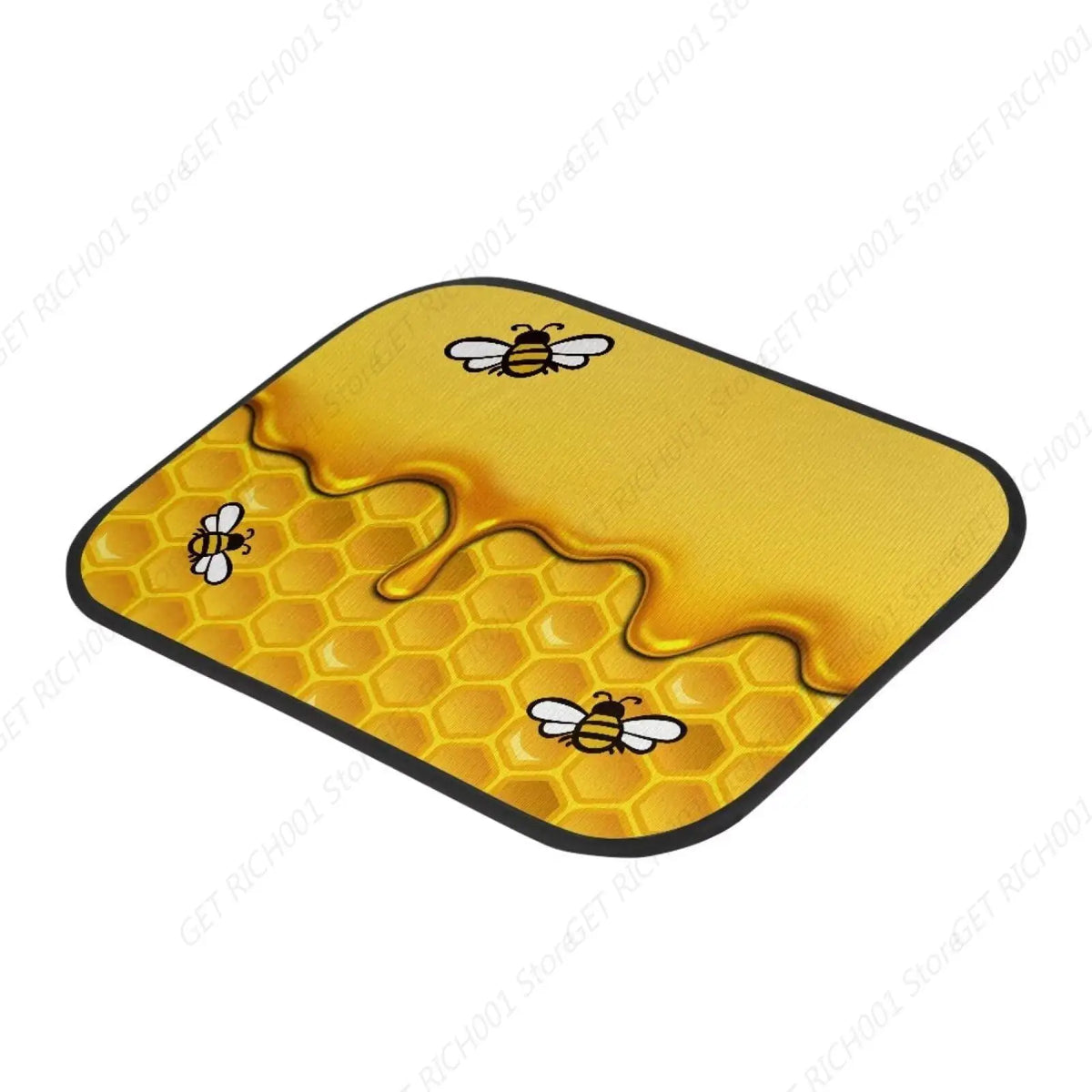 Honey Bee Car Floor Mats – Universal Fit Front & Rear Set of 4 Car Floor Mats HIP
