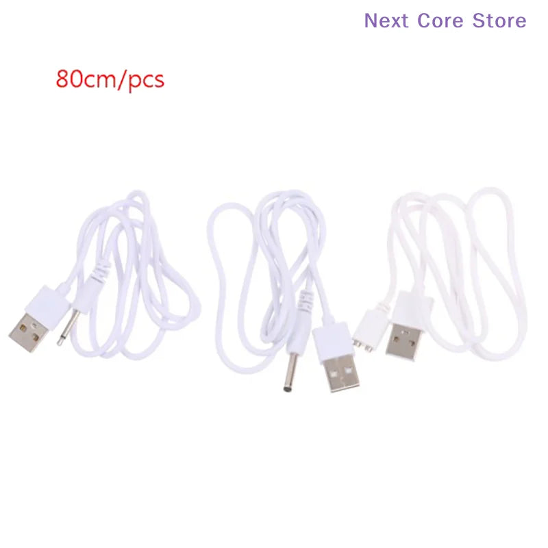 USB to 2.5mm DC Charging Cable for Wand Massagers | 0.5m Massager Charging Cable HIP