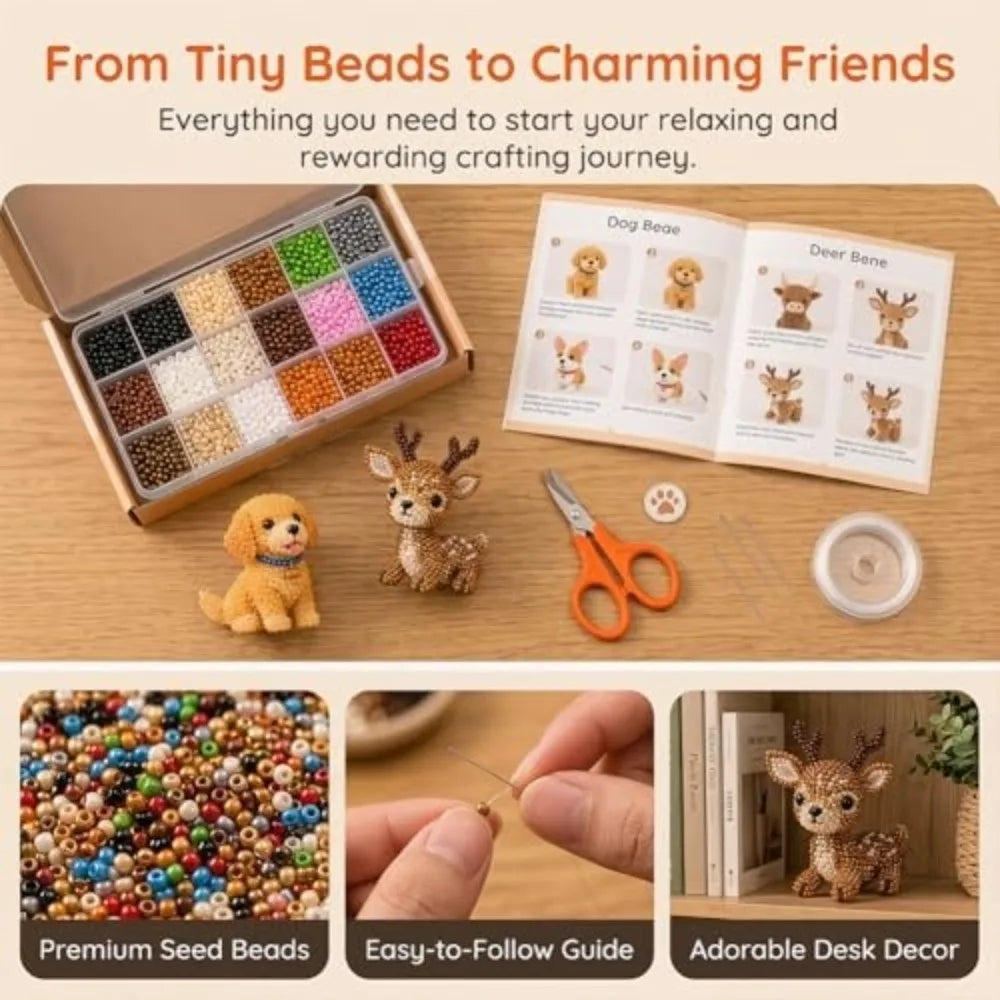 3D Bead Art DIY Kit – Character Series Handmade Beading Set DIY Bead Craft Kit HIP