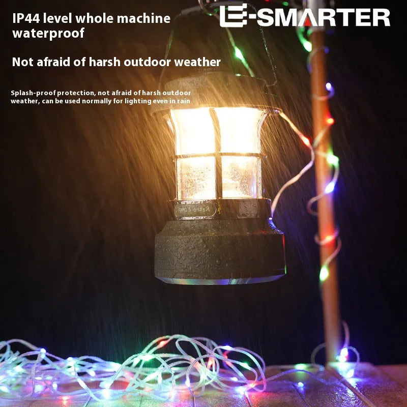 ESMARTER LED Camping Lantern with 15M String Lights & Dimmer Camping Lantern HIP