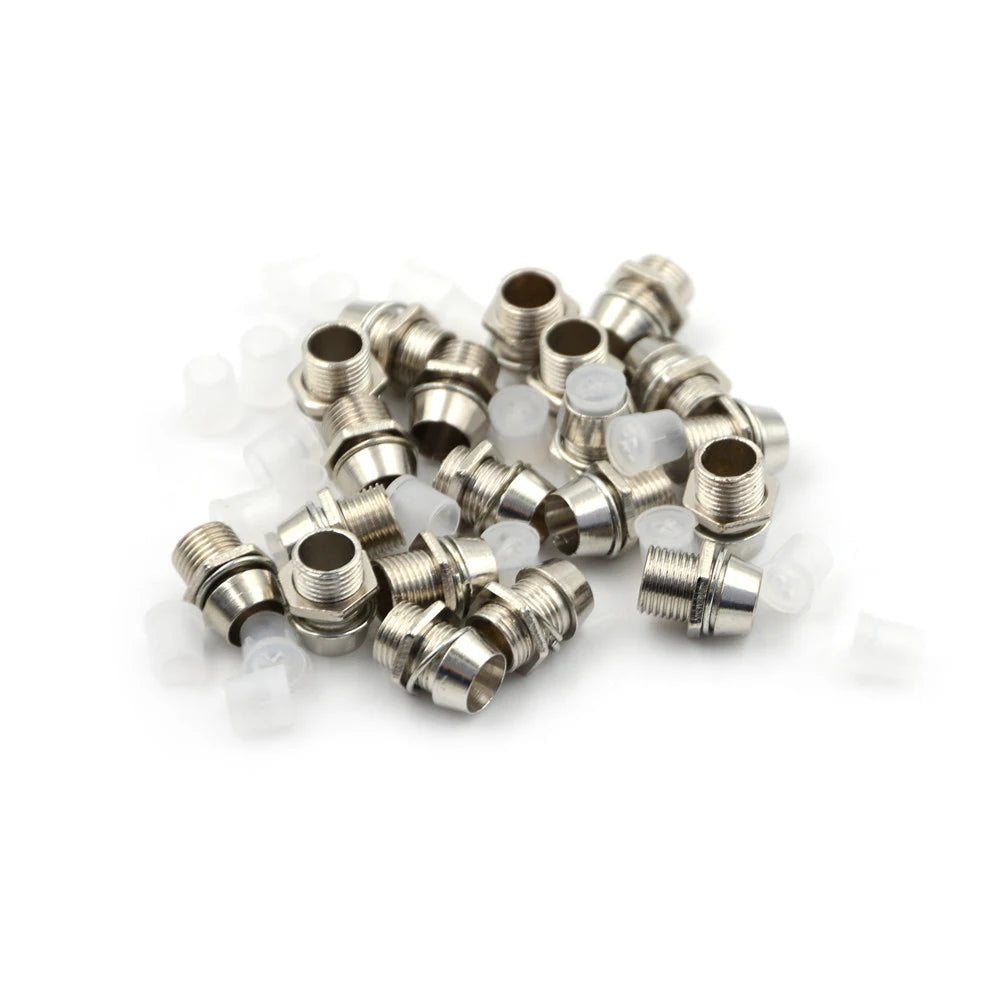 5mm LED Panel Mount Holder – 8mm Thread Chrome Brass 10/20-Pack LED Panel Mount Holder HIP
