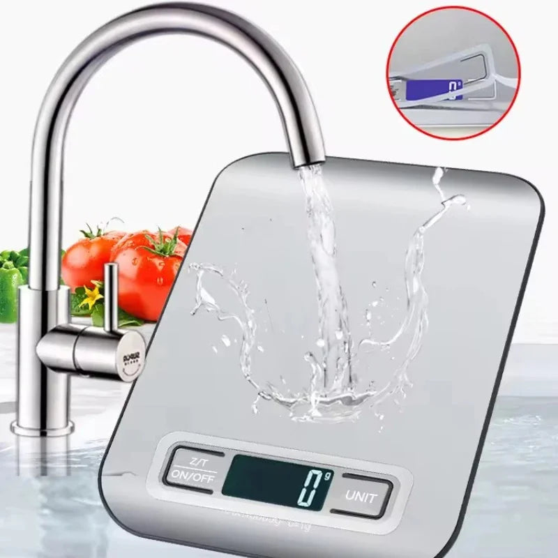 Digital Kitchen Scale 5kg LED Display | Stainless Steel Digital Kitchen Scale HIP