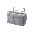 Bedside Caddy Hanging Organizer – 4-Pocket Storage Bag Hanging Bed Organizer HIP C50-Grey 1pcs