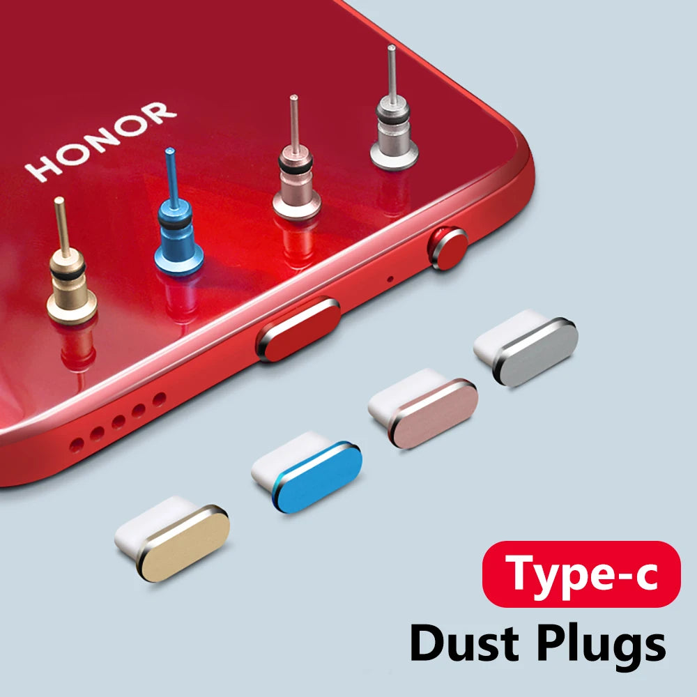 USB Type-C & 3.5mm Dust Plugs + SIM Pin – Phone Port Kit Phone Port Protector HIP