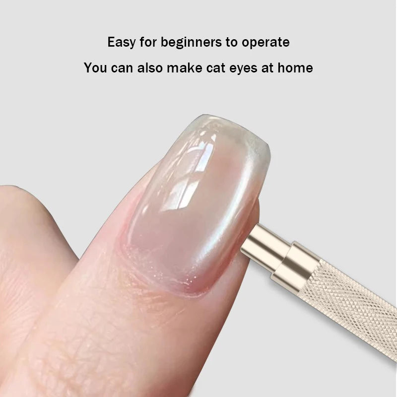 Gold Silver Doube Head Nail Art Magnets Strong Nail Magnetic Bar Nail Polish Gel Design Glitter Cate Eye Effect Manicure Tools HIP