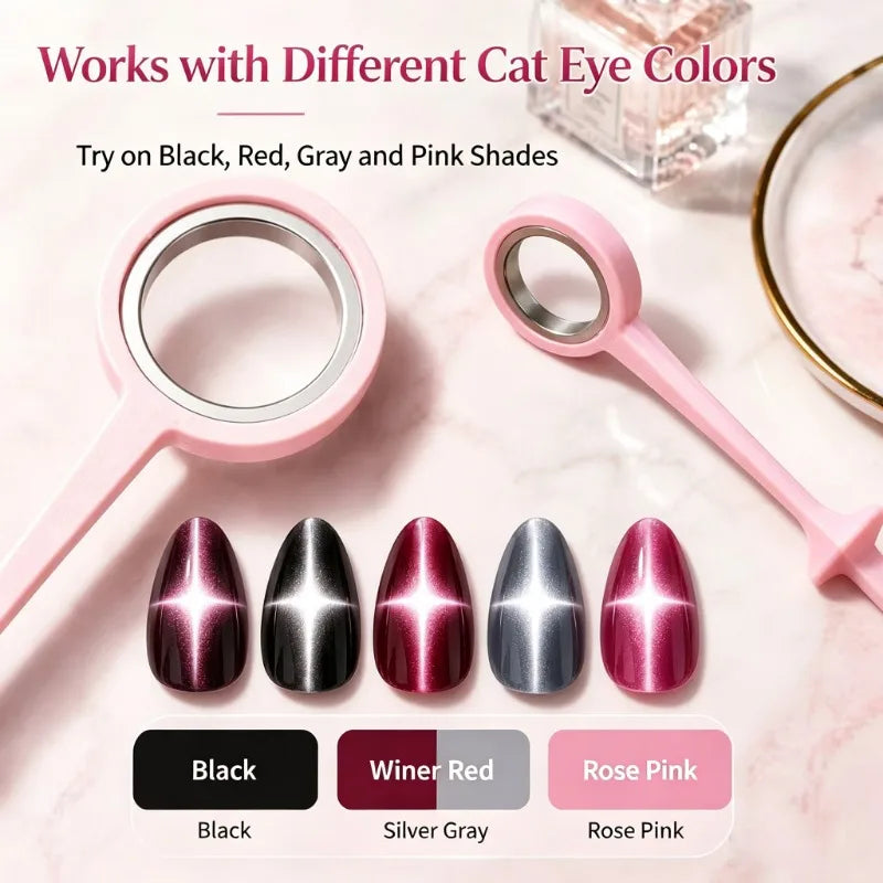 4 Point Star Cat Eye Magnetic Nail Tool Nail Magnet Stick Gel Polish Star Magnet 3D Cat Eye Effect Manicure DIY Nail Supplies HIP