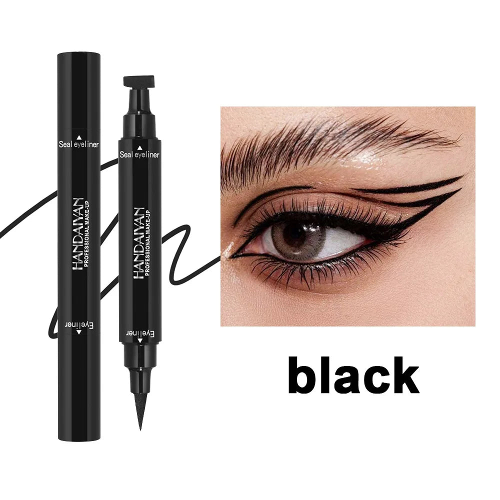 Handaiyan 2-in-1 Triangle Liquid Eyeliner Stamp – Waterproof Liquid Eyeliner Stamp HIP Black Full Size