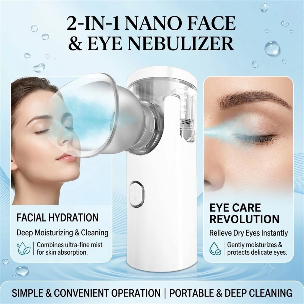 Portable Eye Steam Sprayer – Face & Eye Mist Humidifier Eye Steam Sprayer HIP