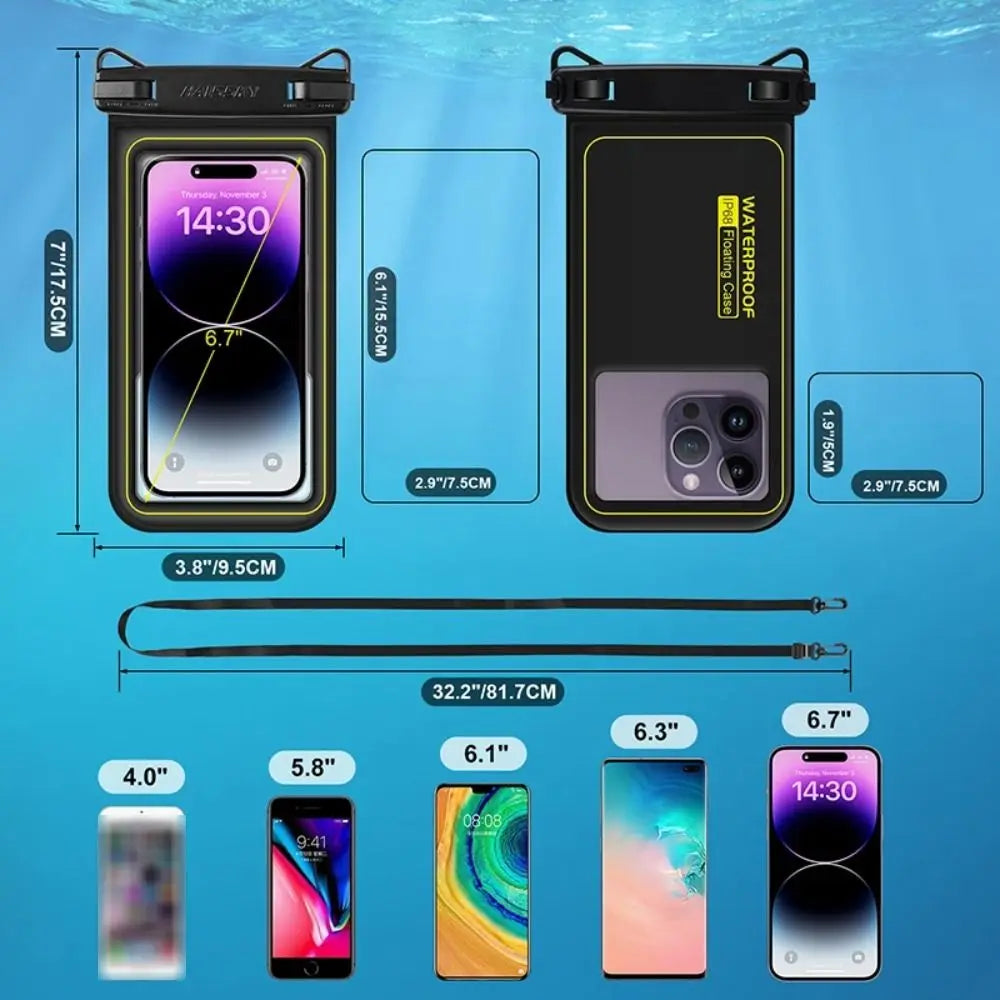 Waterproof Phone Pouch – IPX8 Touch Screen Floating Dry Bag Waterproof Phone Pouch HIP
