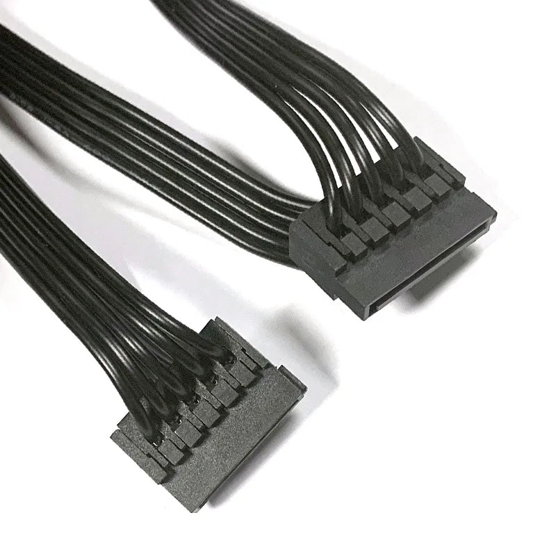 Molex 4-Pin to 5x SATA Power Splitter Cable for PC & Server Power Splitter Cable HIP