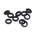 10-Pack Silicone Earphone Shell Cover Rings – 14mm Black Earphone Accessories HIP one size