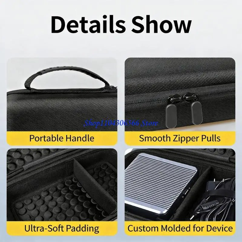 Mini ITX PC Carrying Case – Water-Resistant EVA Hard Shell PC Carrying Case HIP