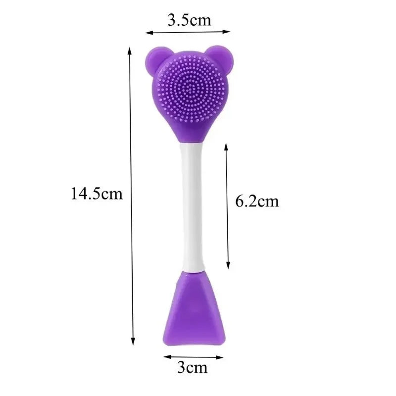 Silicone 2-in-1 Facial Cleansing & Mask Brush | Exfoliating Facial Cleansing Brush HIP