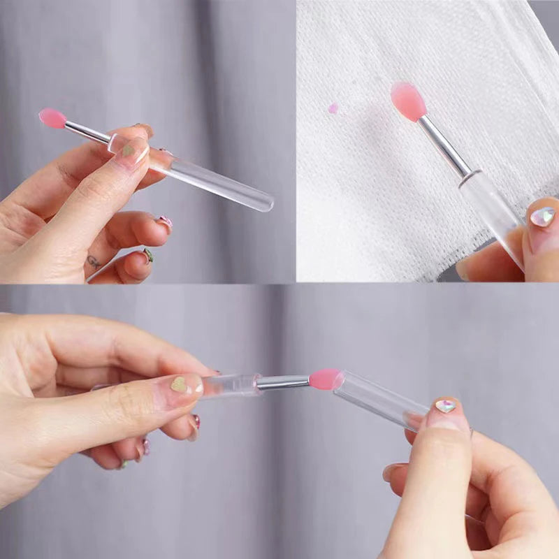Silicone Lip Brush with Cap – Portable Multi-Purpose Brush Silicone Lip Brush HIP