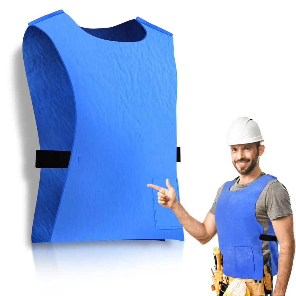 Water-Activated Evaporative Cooling Vest – Unisex Summer Evaporative Cooling Vest HIP Beige