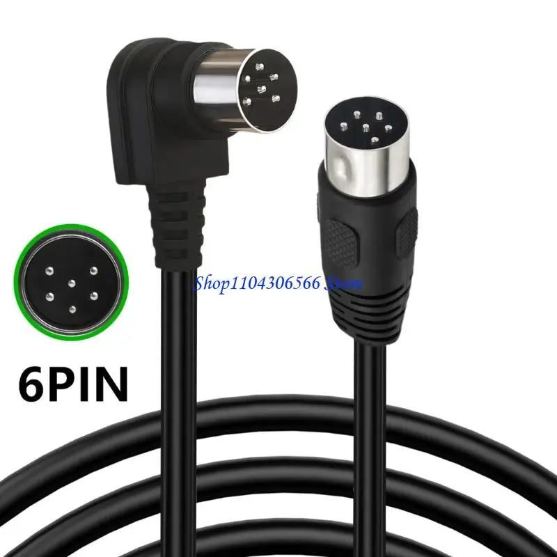 DIN 6 Pin Male to Male Audio Cable – Sound & Data Adapter Audio Adapter Cable HIP