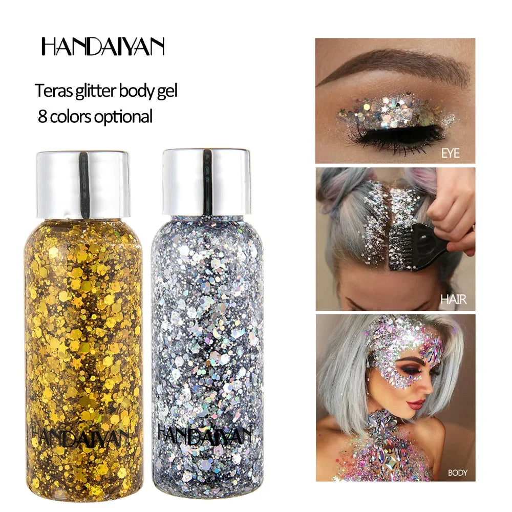 Multipurpose Body Glitter Gel – Face, Hair & Nail Sequins Body Glitter Gel HIP