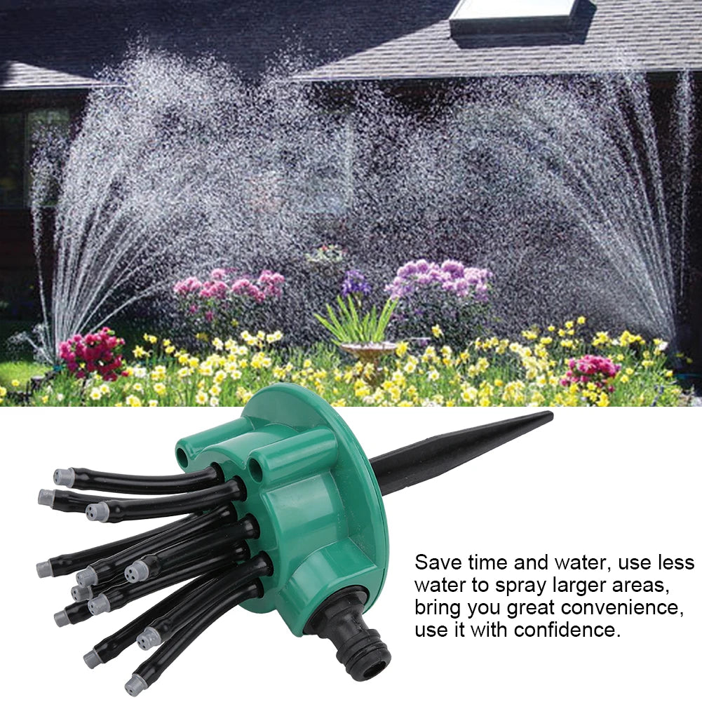 360 Degree Rotating Garden Automatic Multi Heads Sprinkler for Agricultural Irrigation Garden Supplies Sprinkler Sprayer Nozzle HIP