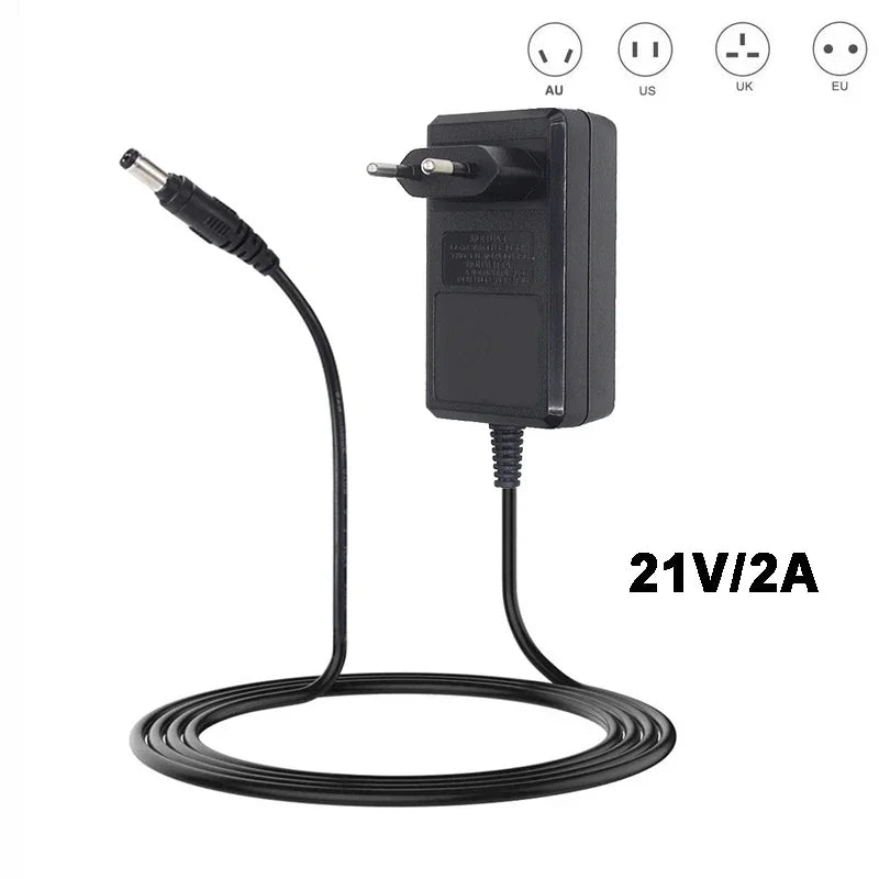 21V 2A Smart 18650 Li-ion Battery Charger – DC 5.5mm Plug Lithium Battery Charger HIP